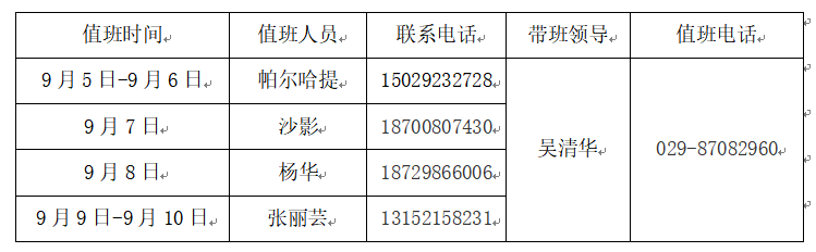 3200威尼斯vip学生工作办公2020年夏季学期假期值班安排.png